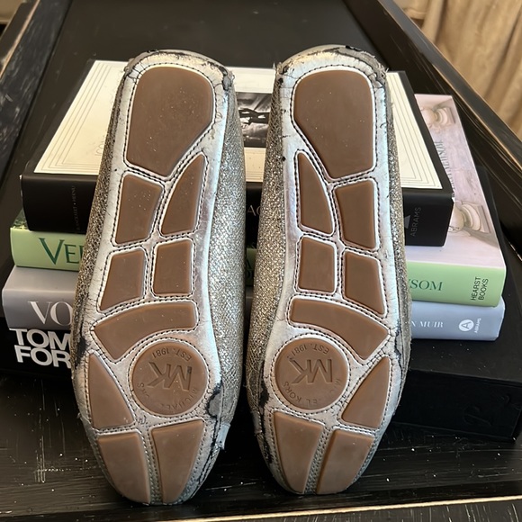 Michael Kors silver ballet flats. - Picture 3 of 6